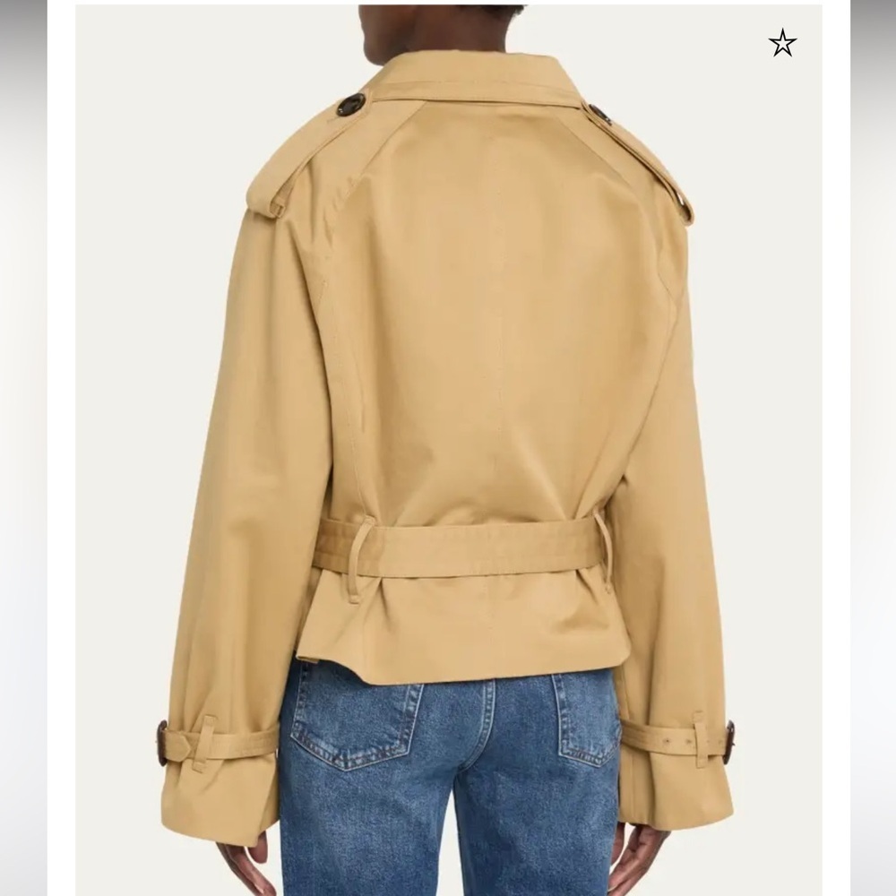 FRAME The Swing Trench Jacket in Desert Tan - Picture 6 of 16